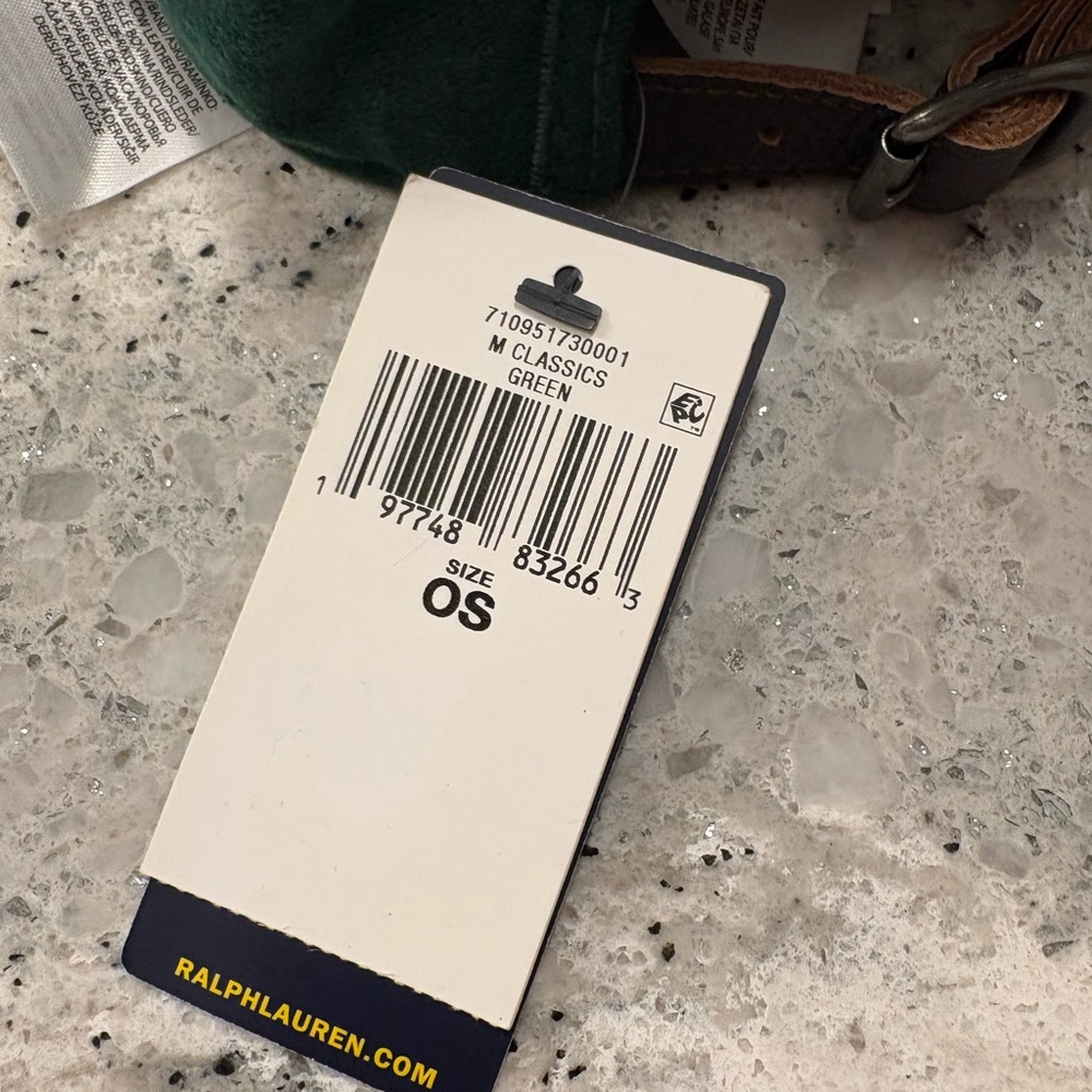 Ralph Lauren Green hat with Yellow P - Picture 3 of 6